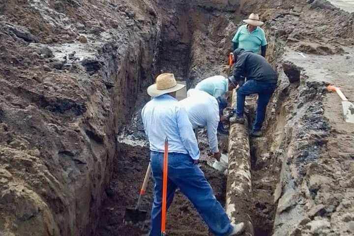 Atiende Capamh fuga en línea de conducción del pozo de Benito Juárez